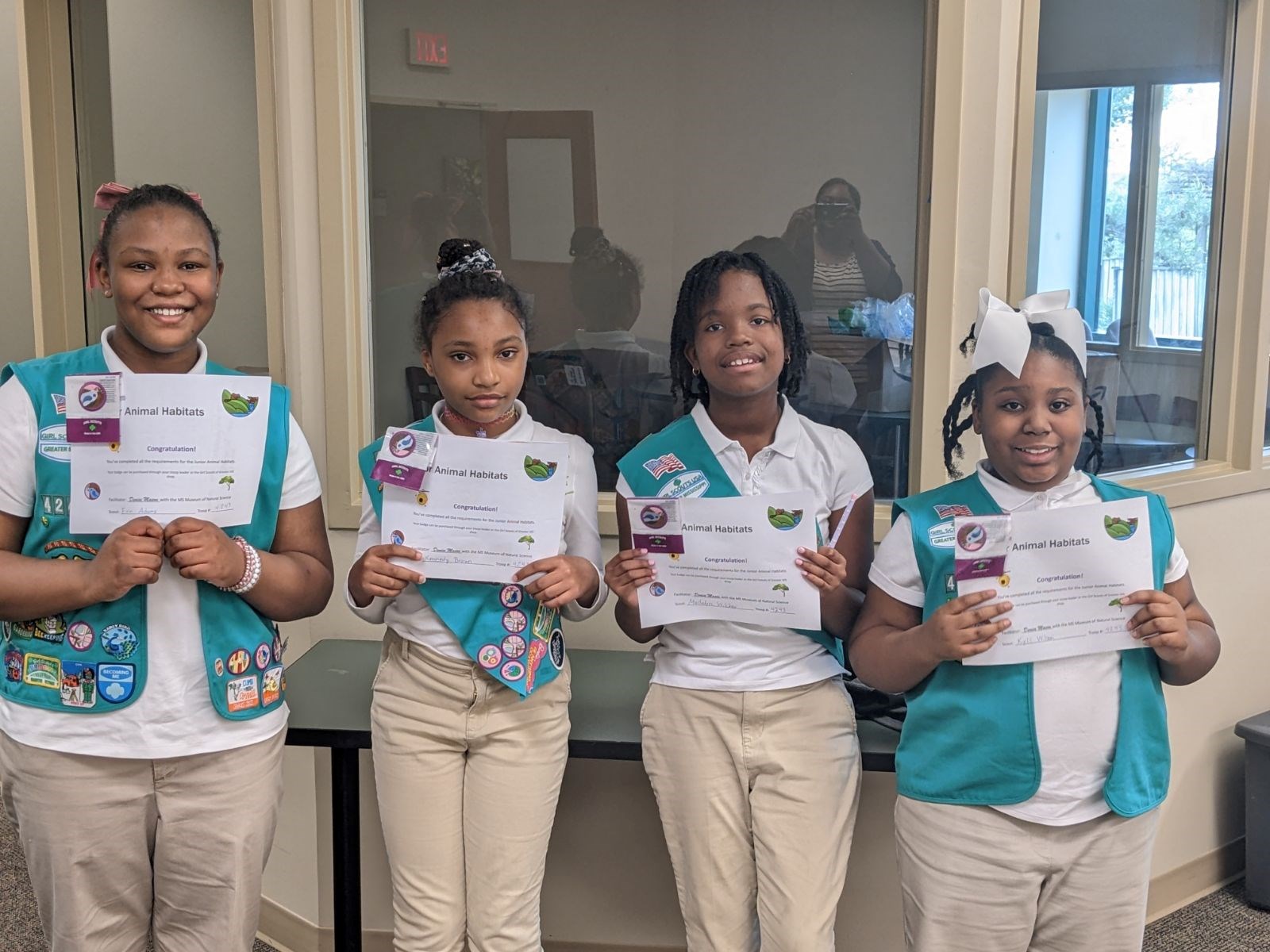 brownie girl scouts at mississippi museum of natural science