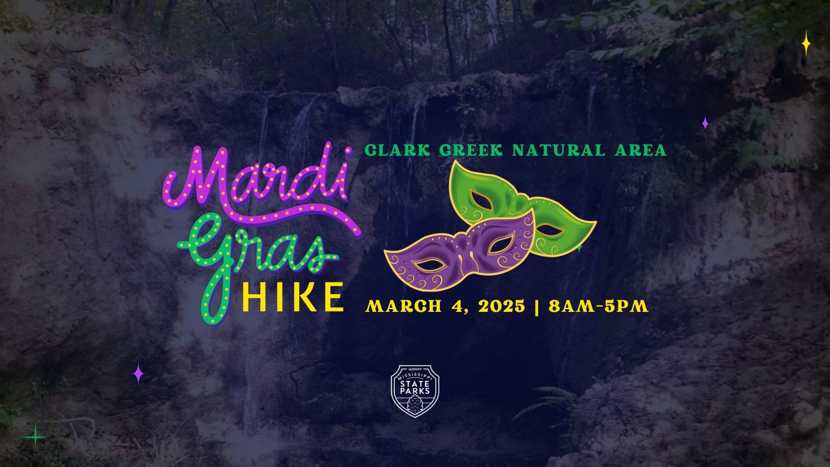 Clark Creek Mardi Gras Hike