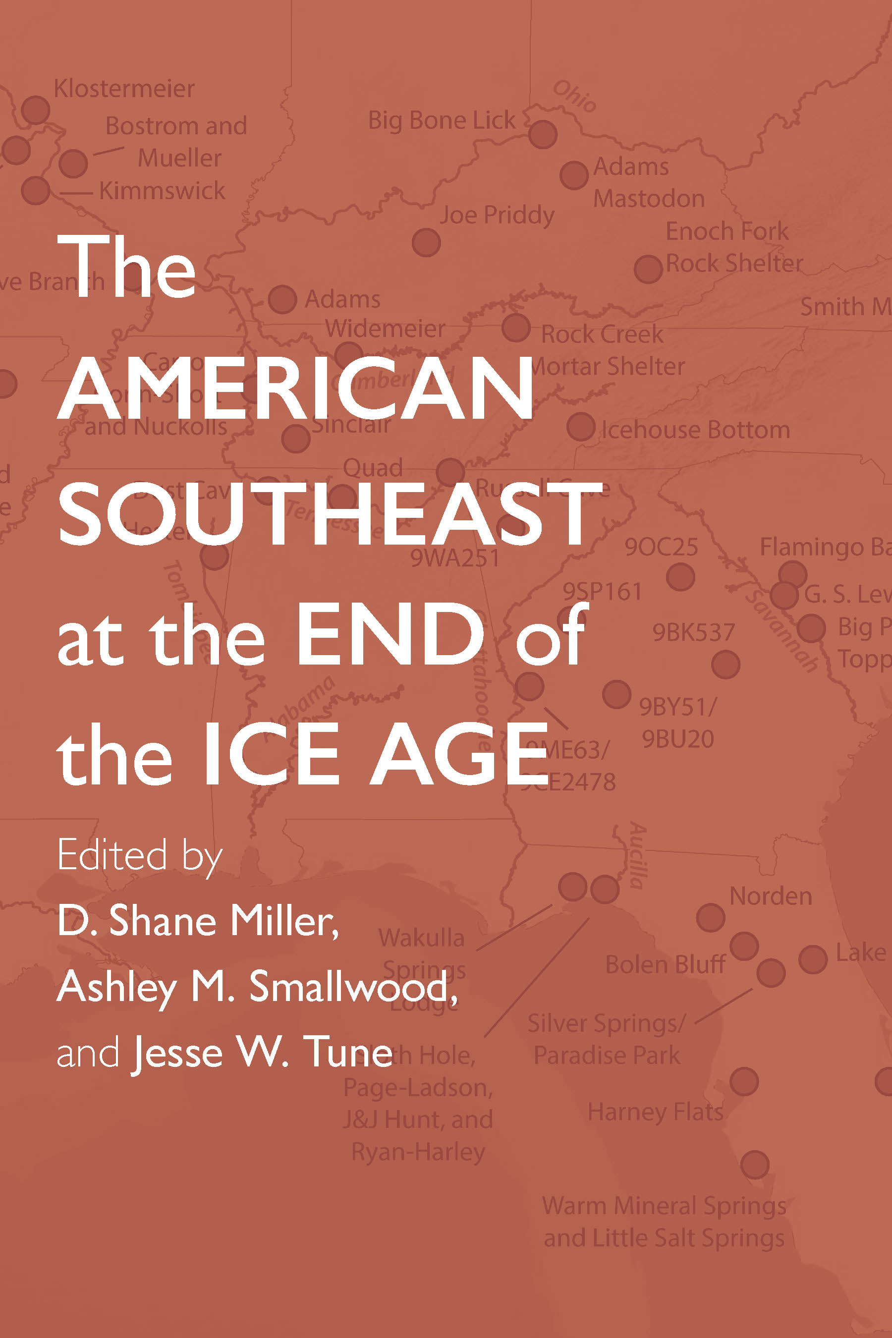 the American southeast at the end of the ice age