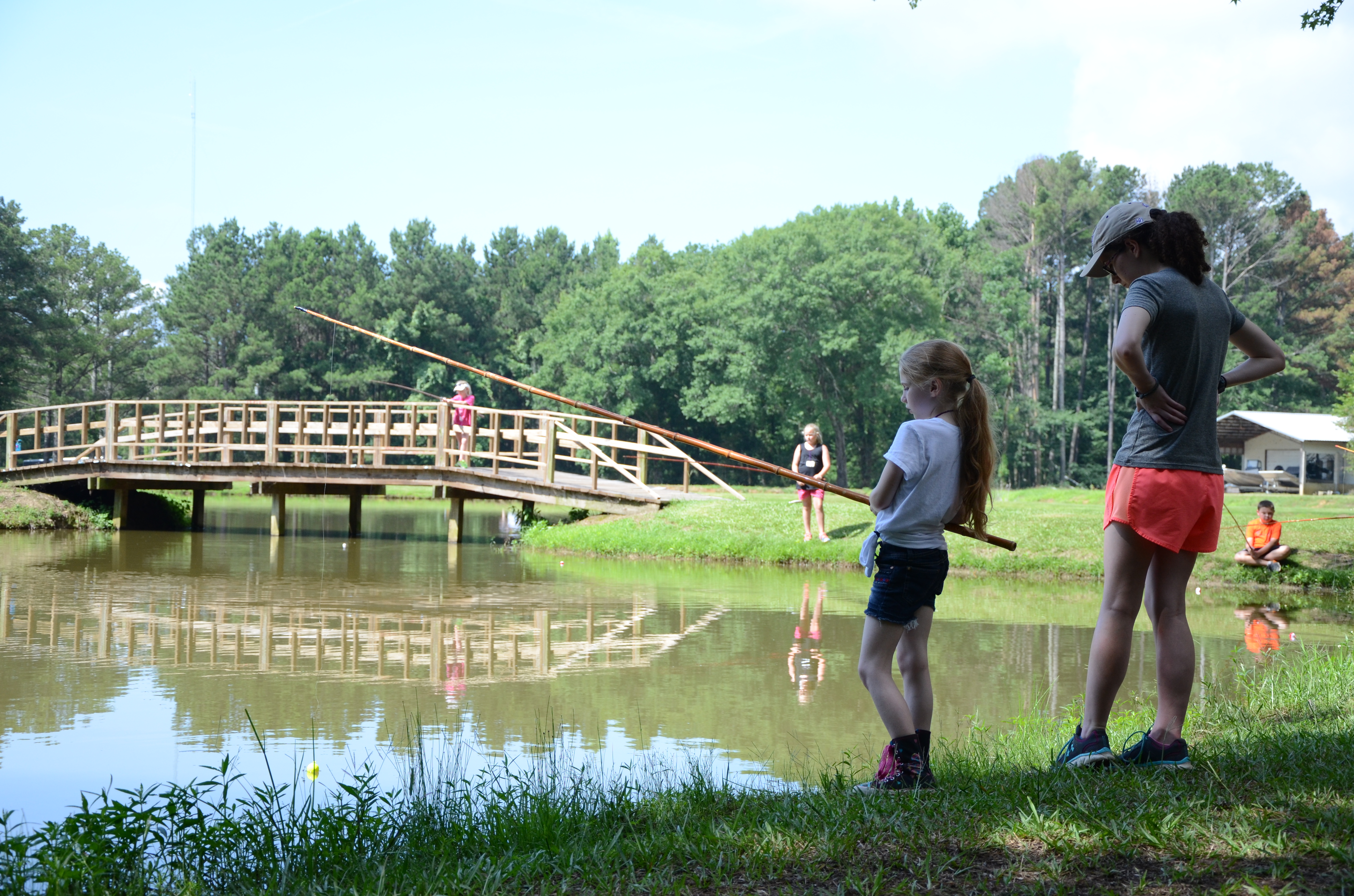 image of summer fishing camp