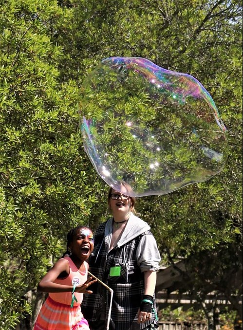 "Bubbleology" demonstration at NatureFEST!