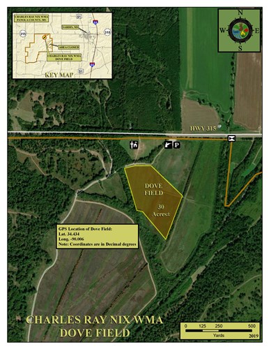 Charles Ray Nix WMA Dove Field Map