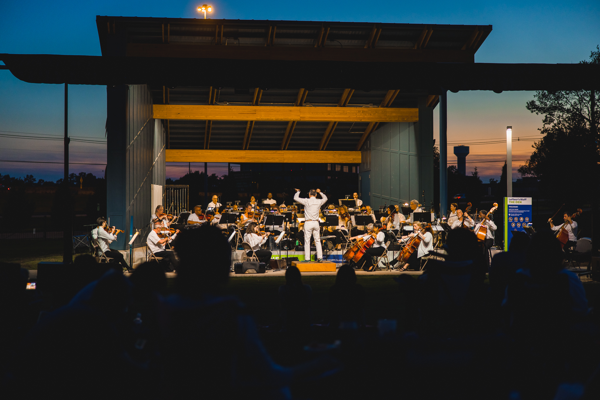 moonlight, music, and meteors stage