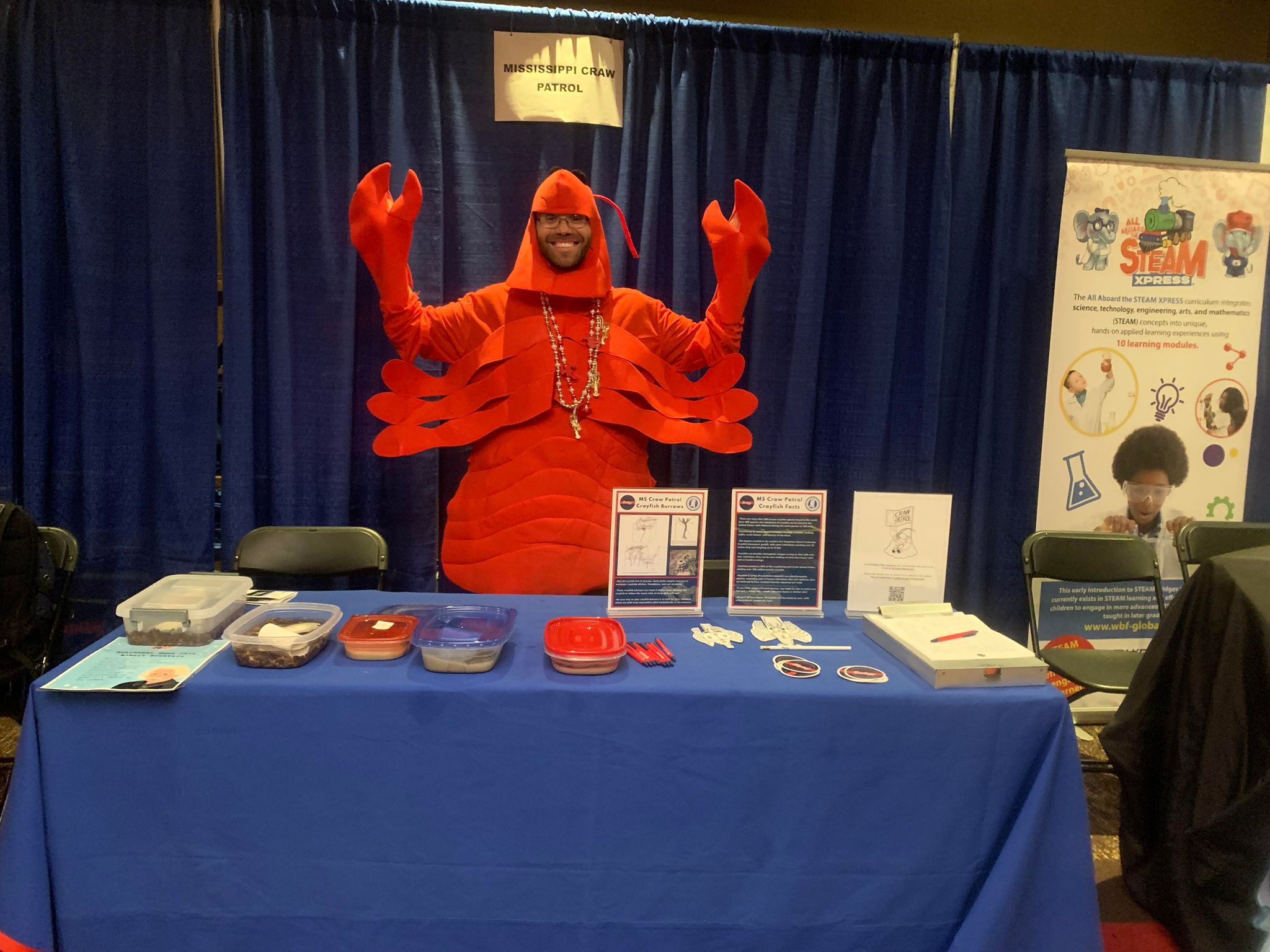 Patrick the crayfish man