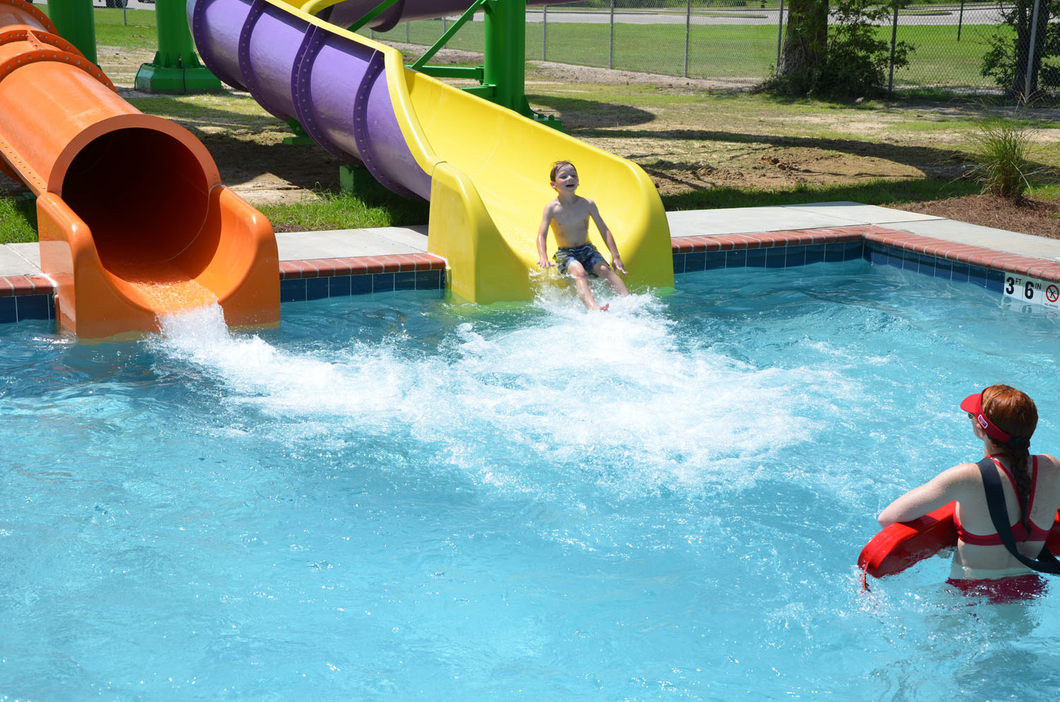 Pirate's Plank waterslide at Buccaneer Bay