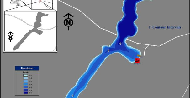 Lake Perry Martin Depth Map