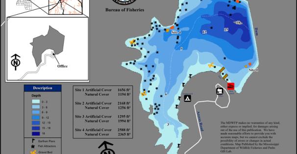 Lake Claude Bennet Depth Map 2024
