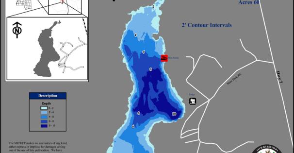 Spring Lake Depth Map