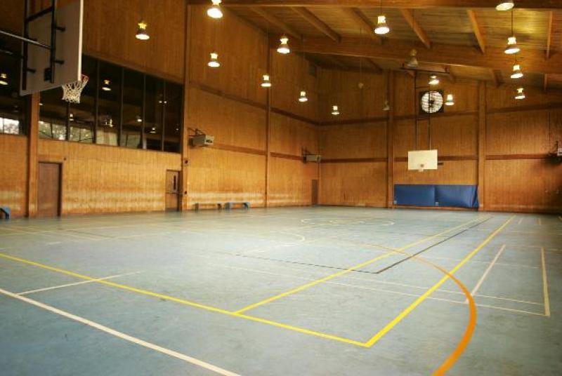 Indoor basketball court at Lake Lowndes
