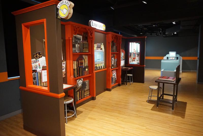 mindbender mansion exhibit library